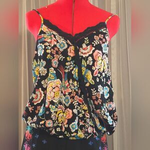 Floral Bubble Hem Top